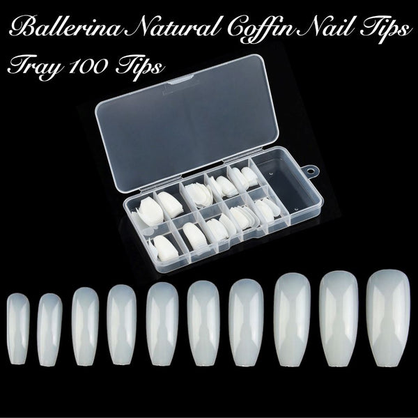 500pcs Coffin Nails Clear Ballerina Nail Tips Long Press on Nails Full  Cover False Nails Acrylic Nails 10 Sizes - Walmart.ca